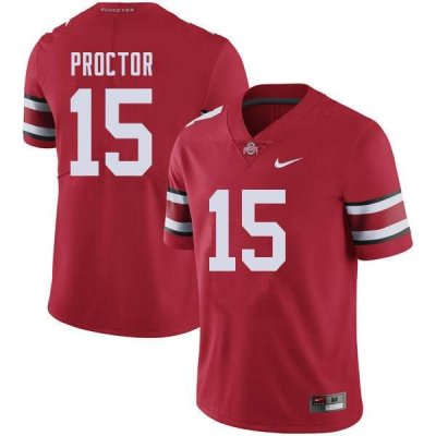 Men's Ohio State Buckeyes #15 Josh Proctor Red Nike NCAA College Football Jersey Jogging FZP1144TX